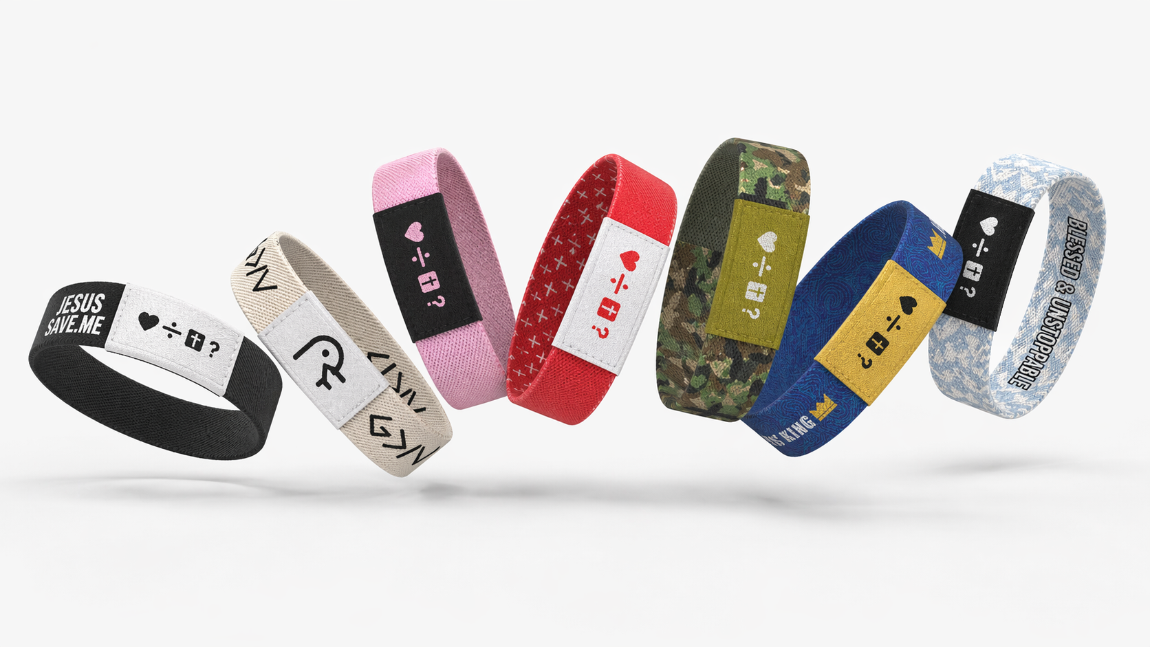 Custom NFC wristbands in multiple colors and designs